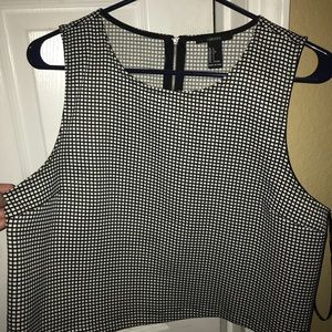 Checkered crop top